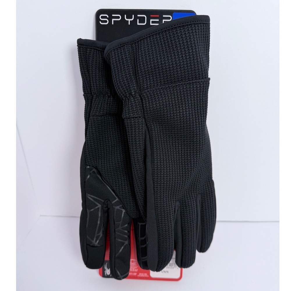 NWT Lot 2 PR Spyder Core Conduct Men's Gloves Sz M Touchscreen Compatible Black - Picture 5 of 16